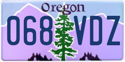 OR license plate 068VDZ