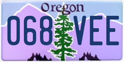 OR license plate 068VEE