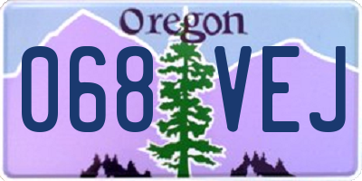 OR license plate 068VEJ