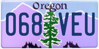 OR license plate 068VEU