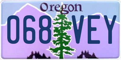 OR license plate 068VEY