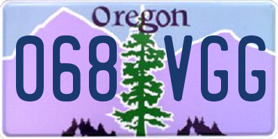 OR license plate 068VGG