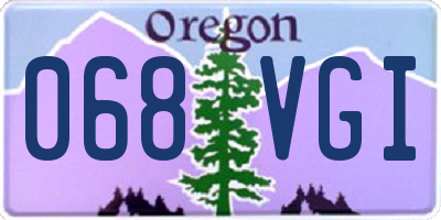 OR license plate 068VGI