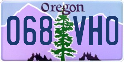 OR license plate 068VHO