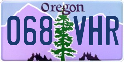 OR license plate 068VHR