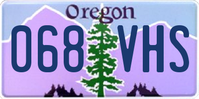 OR license plate 068VHS