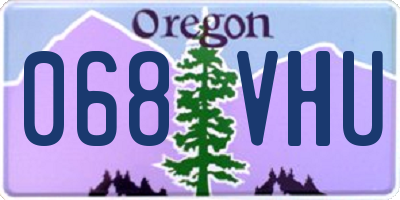 OR license plate 068VHU