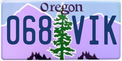 OR license plate 068VIK