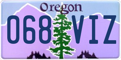 OR license plate 068VIZ