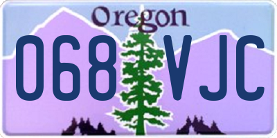 OR license plate 068VJC