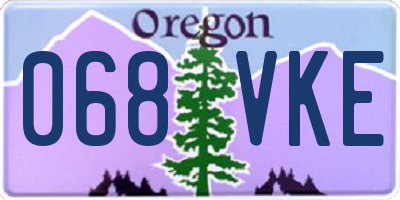 OR license plate 068VKE