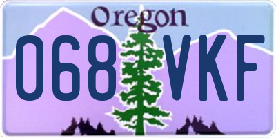 OR license plate 068VKF