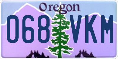OR license plate 068VKM