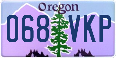 OR license plate 068VKP