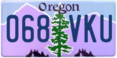 OR license plate 068VKU