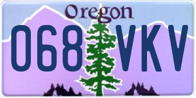 OR license plate 068VKV
