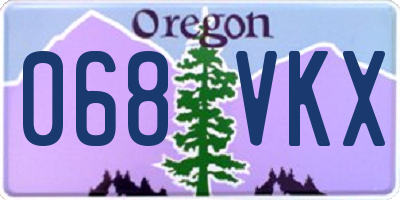 OR license plate 068VKX