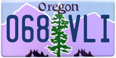 OR license plate 068VLI