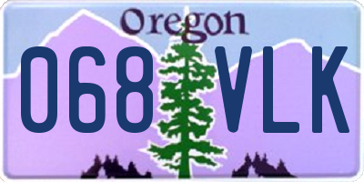 OR license plate 068VLK