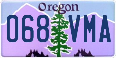 OR license plate 068VMA
