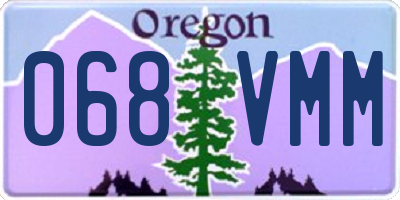 OR license plate 068VMM