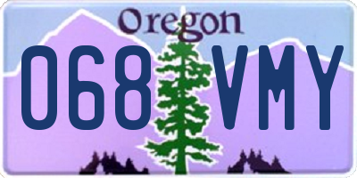 OR license plate 068VMY