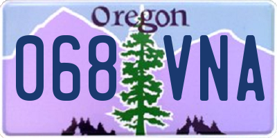 OR license plate 068VNA