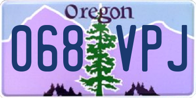 OR license plate 068VPJ