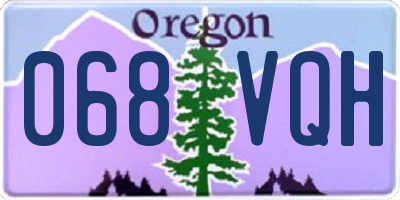 OR license plate 068VQH
