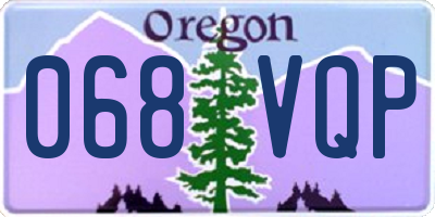 OR license plate 068VQP