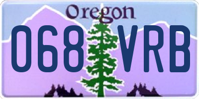OR license plate 068VRB