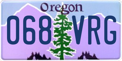 OR license plate 068VRG