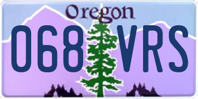 OR license plate 068VRS