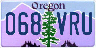 OR license plate 068VRU