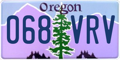 OR license plate 068VRV