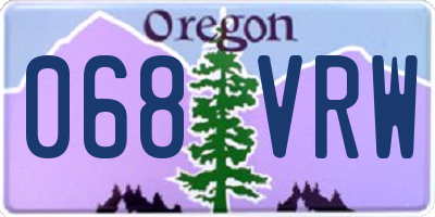 OR license plate 068VRW