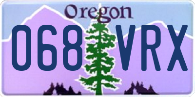 OR license plate 068VRX