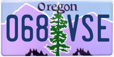 OR license plate 068VSE
