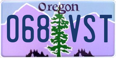 OR license plate 068VST