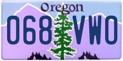 OR license plate 068VWO