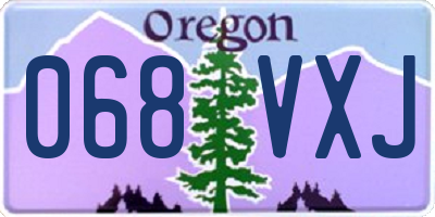 OR license plate 068VXJ