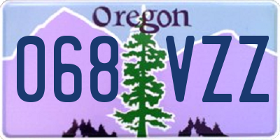 OR license plate 068VZZ