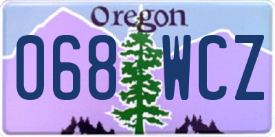 OR license plate 068WCZ
