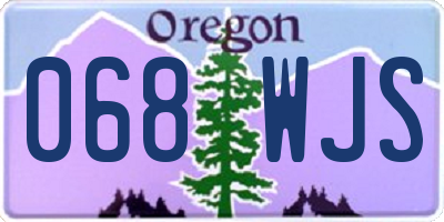 OR license plate 068WJS