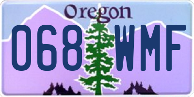 OR license plate 068WMF