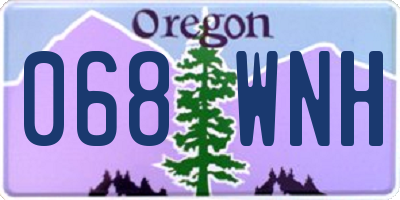 OR license plate 068WNH