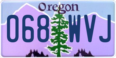 OR license plate 068WVJ