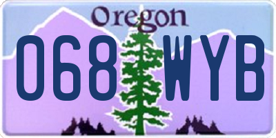 OR license plate 068WYB