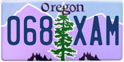 OR license plate 068XAM