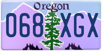 OR license plate 068XGX